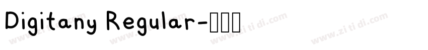 Digitany Regular字体转换